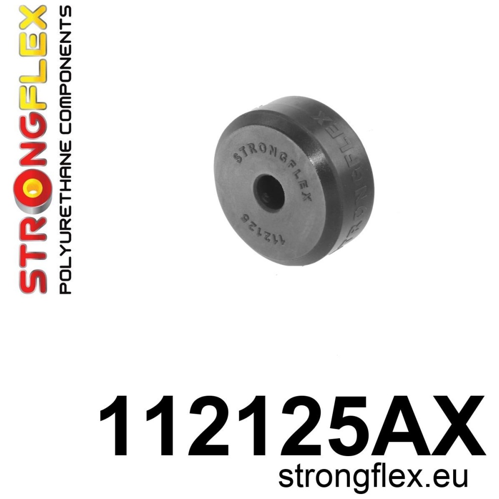 Strongflex Mercedes W123 Achterste schokdemper-bovenlager rubber SPORT ZWART – 112125AX