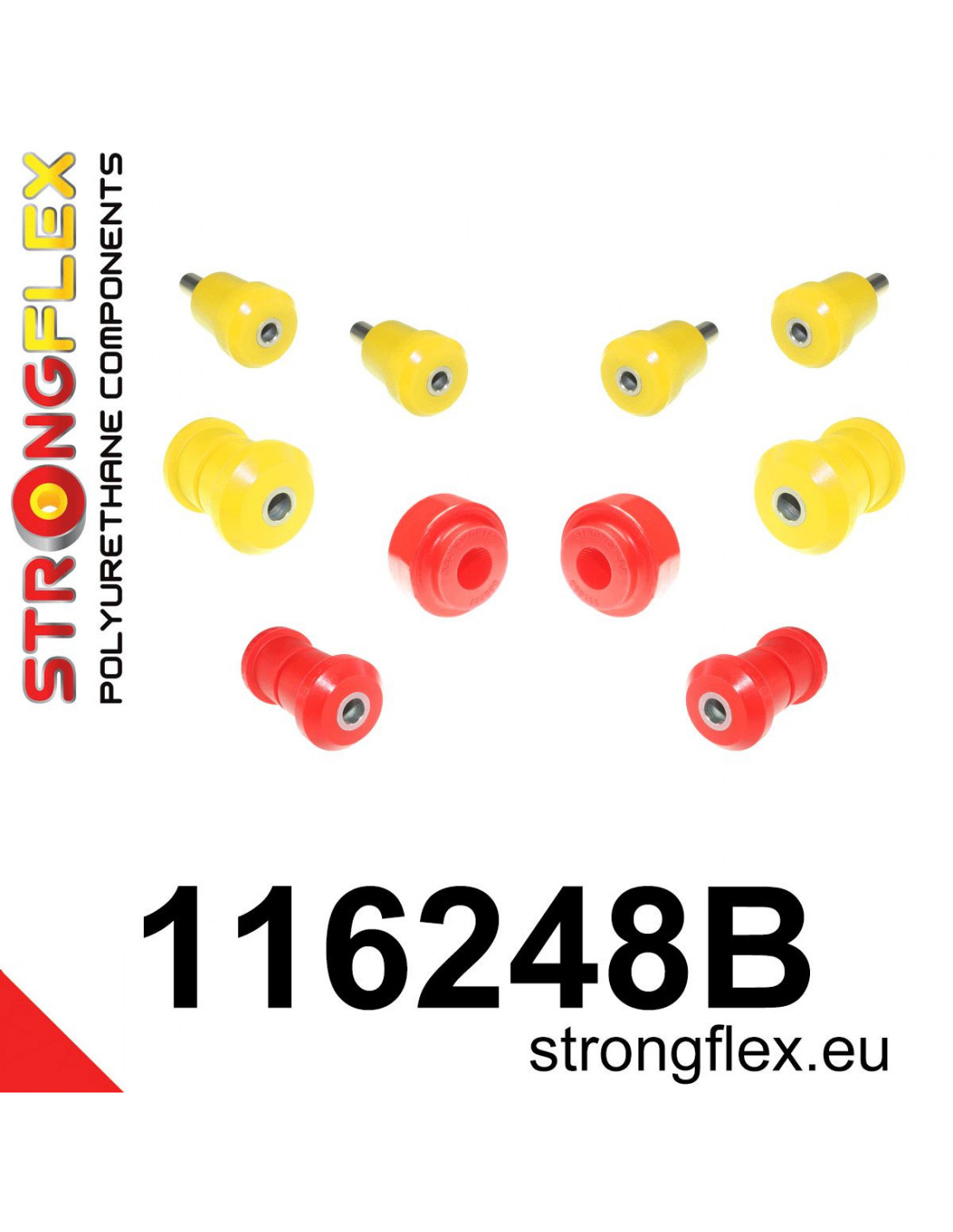 Strongflex Mercedes CL / S-Klasse Voorwielophangingsset – 116248B 1 Strongflex Mercedes CL / S-Klasse Voorwielophangingsset – 116248B
