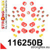 Strongflex Mercedes CL / S-Klasse Polyurethaan rubberset voor- en achteras – 116250B
