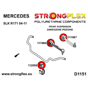 Strongflex Mercedes SLK Vooras rubberset – 116278B