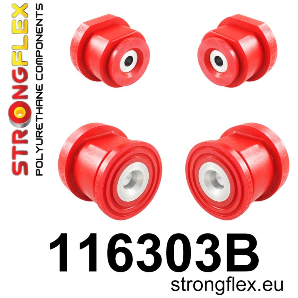 Strongflex Mercedes CLK / C-Klasse / CL Achteras-subframe rubberset – 116303B