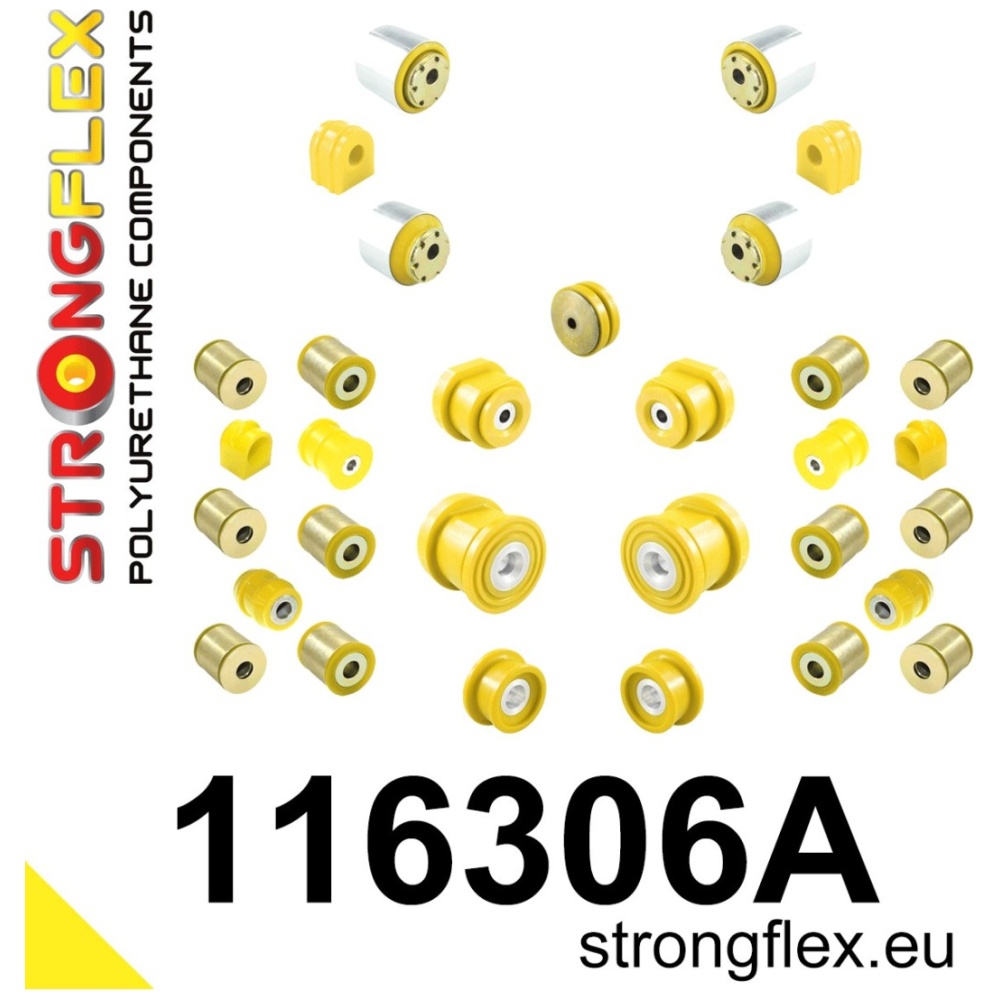 Strongflex Mercedes SLK Complete ophangrubberset SPORT – 116306A