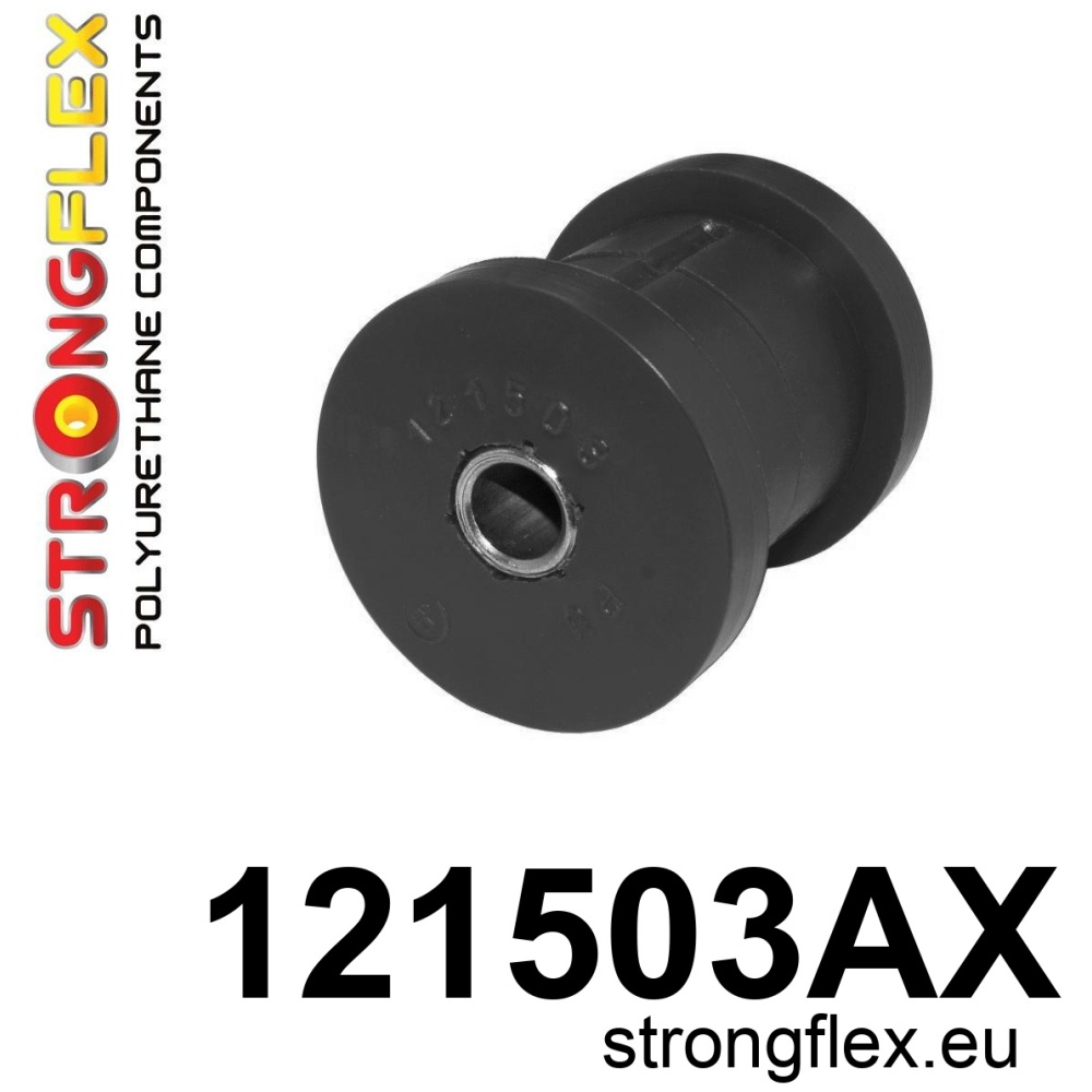 Strongflex Mitsubishi Lancer / Evolution Rubber achteras langsdraagarm SPORT ZWART – 121503AX