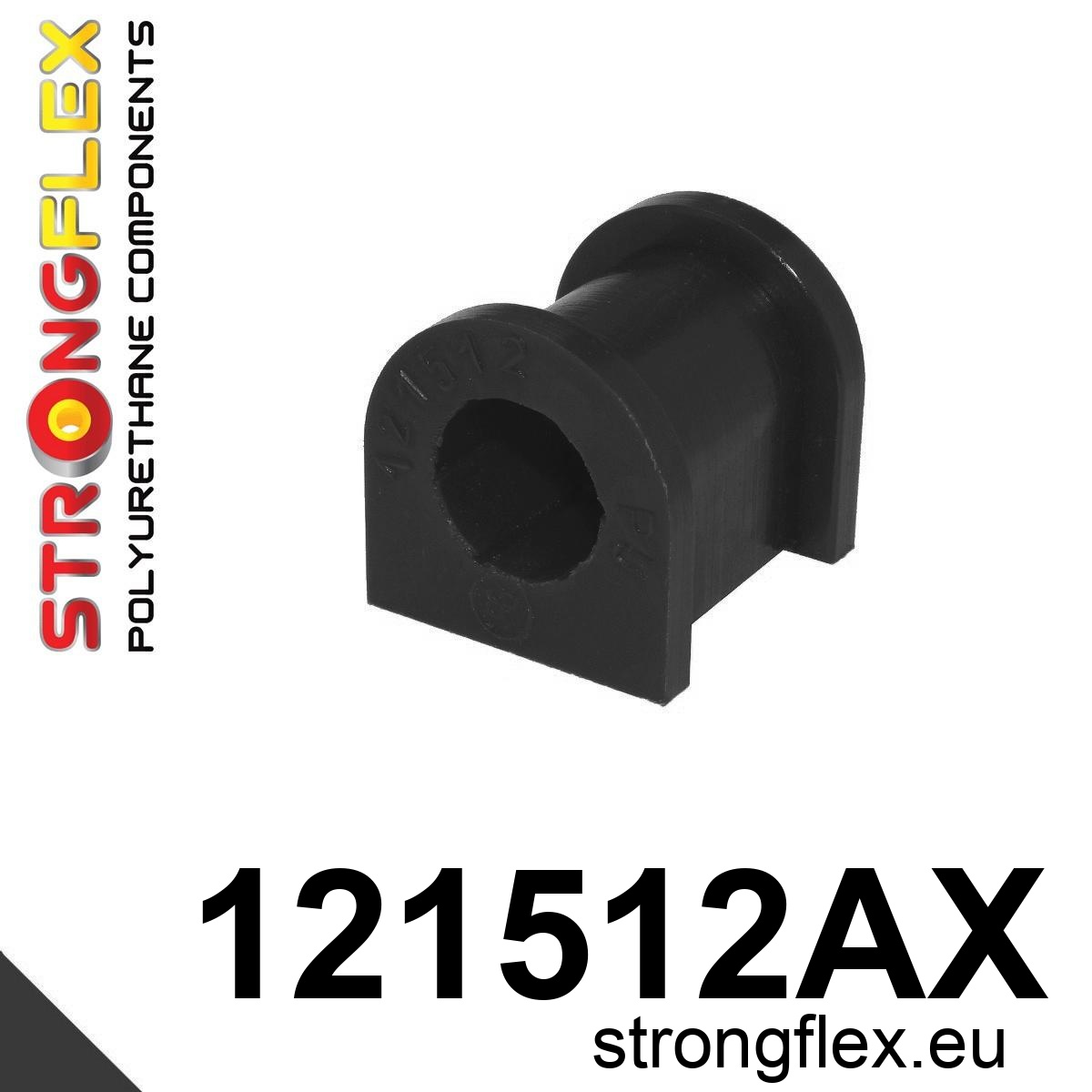 Strongflex Mitsubishi Lancer / Evolution Achterste stabilisatorrubber SPORT ZWART – 121512AX 1 Strongflex Mitsubishi Lancer / Evolution Achterste stabilisatorrubber SPORT ZWART – 121512AX
