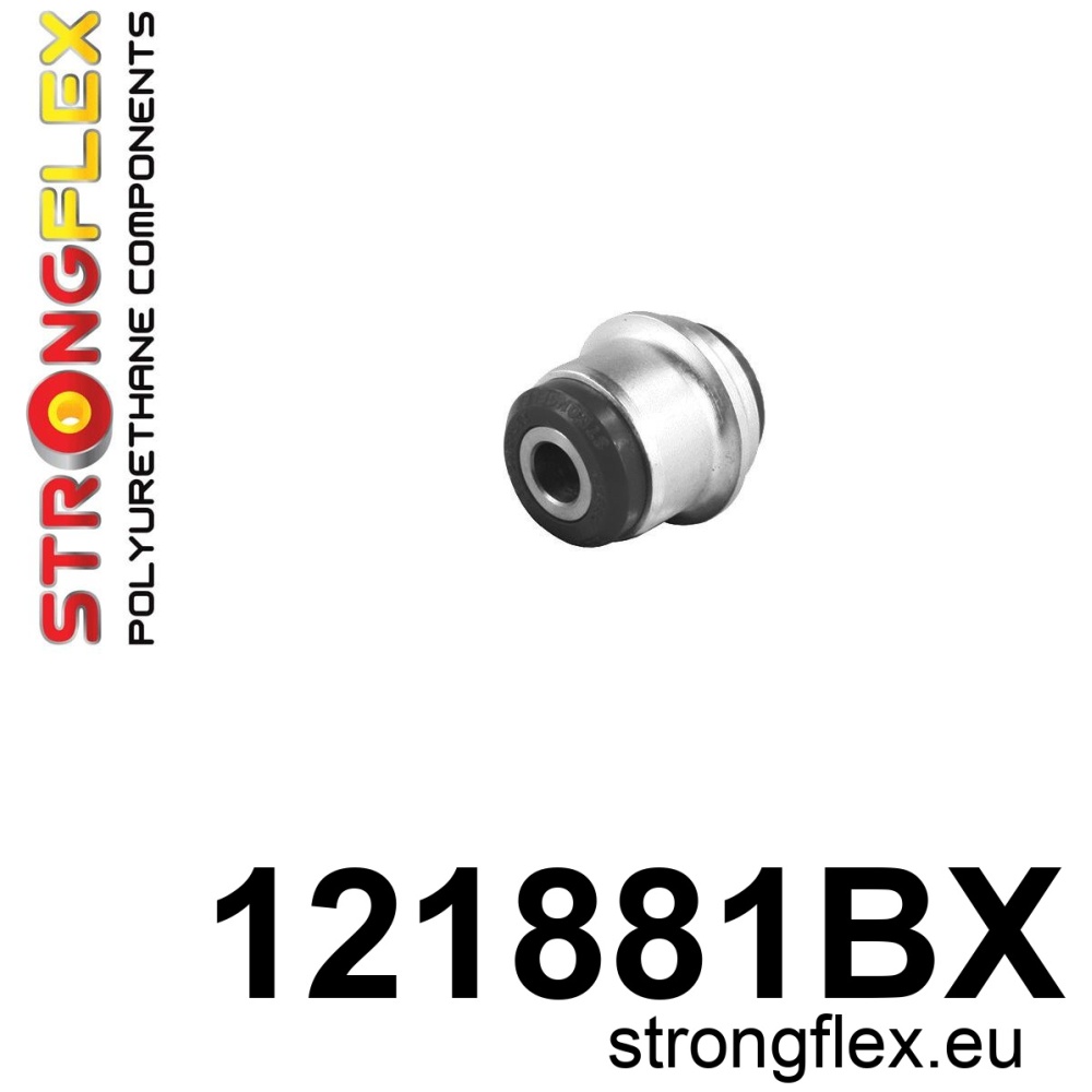 Strongflex Citroën / Peugeot Achterste spoorstang rubber ZWART – 121881BX