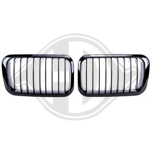 BMW E36 Glanzend Zwarte Nieren – Prefacelift Nierhouder (tot 1996) naar Facelift Look 1 BMW E36 Glanzend Zwarte Nieren – Prefacelift Nierhouder naar Facelift Look