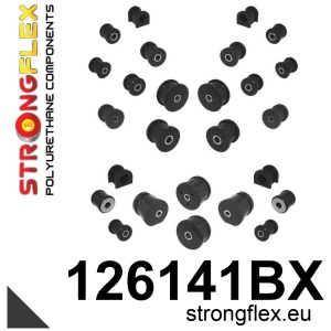 Strongflex Mitsubishi Lancer / Evolution Vooras draagarm voorste rubber 14mm ZWART – 121472BX
