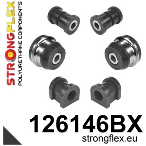 Strongflex Citroën / Peugeot Vooras voorste draagarmrubber ZWART – 121877BX