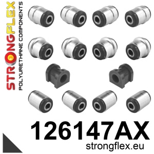 Strongflex Citroën / Peugeot Voorste/achterste stabilisatorrubber SPORT ZWART – 121879AX