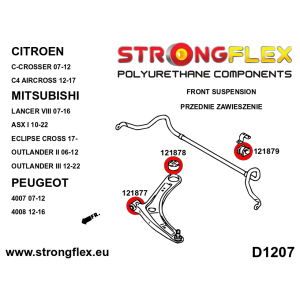 Strongflex Citroën / Peugeot Complete ophangrubberset – 126148B