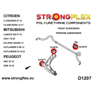 Strongflex Citroën / Peugeot Complete ophangrubberset – 126148B
