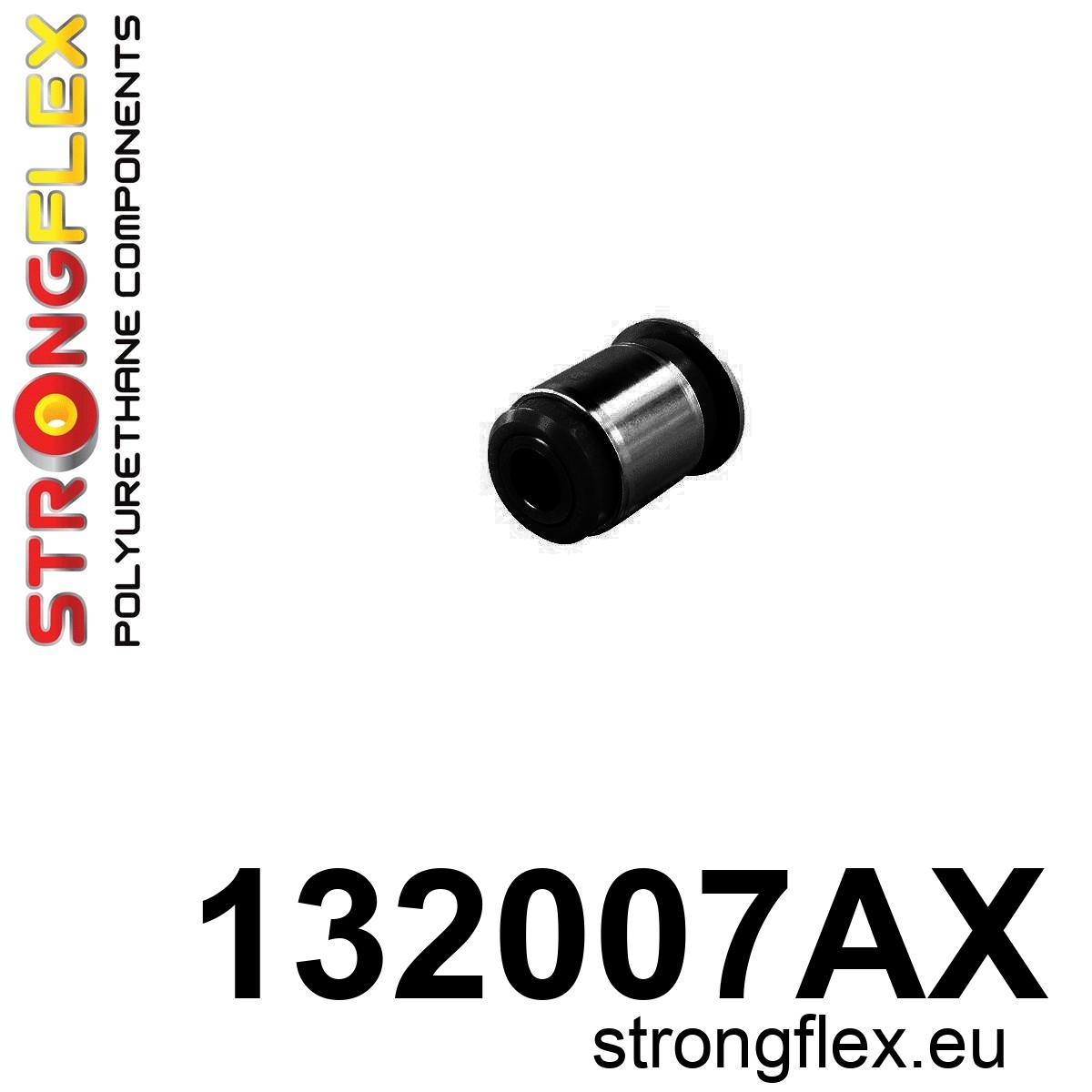 Strongflex Cadillac / Fiat Buitenste rubber achterste spoorstang SPORT ZWART – 132007AX 1 Strongflex Cadillac / Fiat Buitenste rubber achterste spoorstang SPORT ZWART – 132007AX