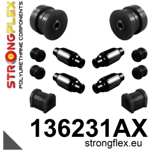 Strongflex Saab 9-5 Achterste langsdraagarm – voorste rubber SPORT ZWART – 131976AX