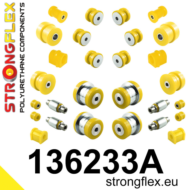 Strongflex Saab 9-5 Complete ophangrubberset SPORT ZWART – 136233AX 1 Privé: Strongflex Saab 9-5 Complete ophangrubberset SPORT ZWART – 136233AX