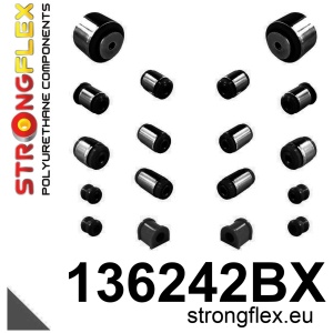 Strongflex Cadillac / Fiat / Saab Achterste stabilisator-verbindingsrubber ZWART – 131978BX