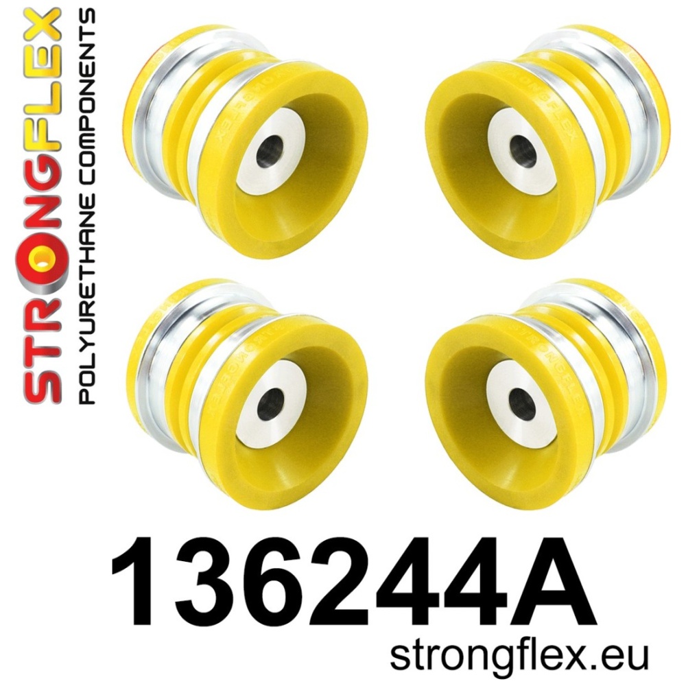 Strongflex Cadillac / Fiat Vooras-subframe – rubberset SPORT – 136244A
