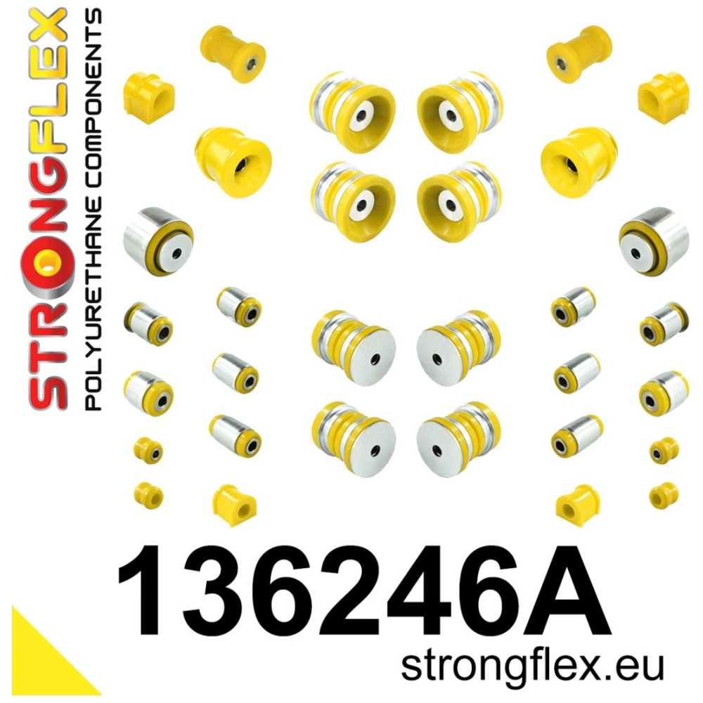 Strongflex Cadillac / Fiat Kit complet de silentblocs de suspension SPORT – 136246A