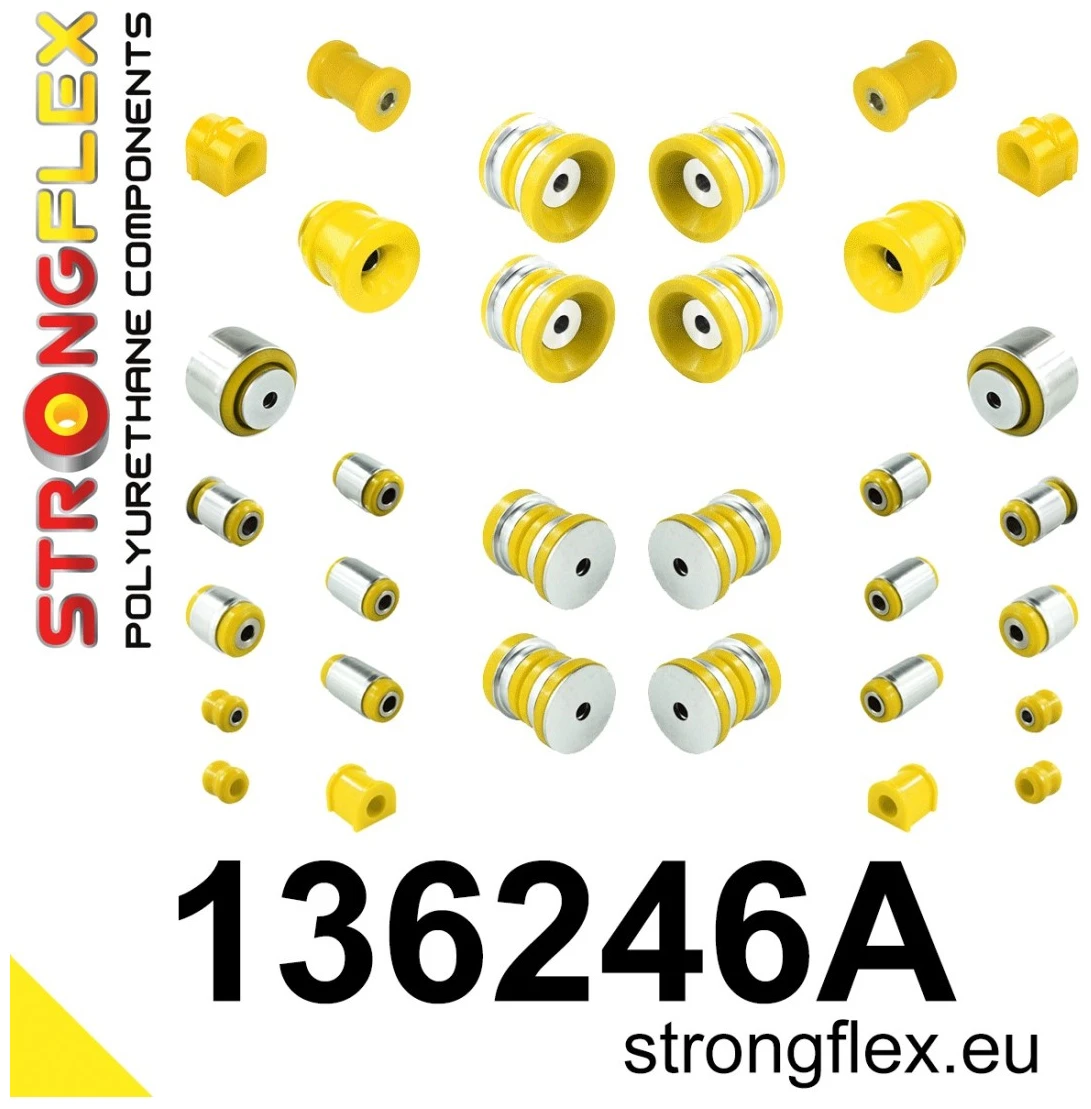 Strongflex Cadillac / Fiat Complete ophangrubberset SPORT – 136246A 1 Strongflex Cadillac / Fiat Complete ophangrubberset SPORT – 136246A