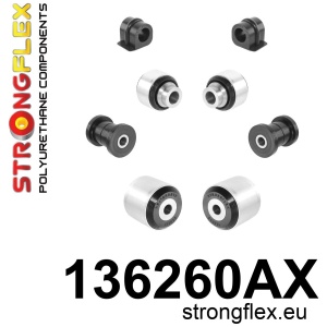 Strongflex Saab 9-3 / 900 Voorste draagarmrubber – binnenzijde SPORT ZWART – 132031AX