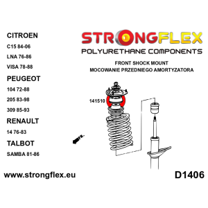 Strongflex Citroën / Peugeot / Renault Schokdemperkussen voor SPORT – 141510A