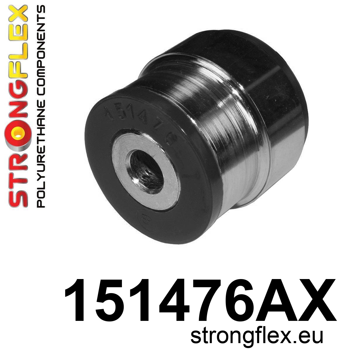 Strongflex Renault 19 / Clio / Megane Vooras onderste draagarmrubber SPORT ZWART – 151476AX 1 Strongflex Renault 19 / Clio / Megane Vooras onderste draagarmrubber SPORT ZWART – 151476AX