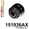 Strongflex Nissan / Renault Vooras draagarm rubber voor SPORT ZWART – 151936AX