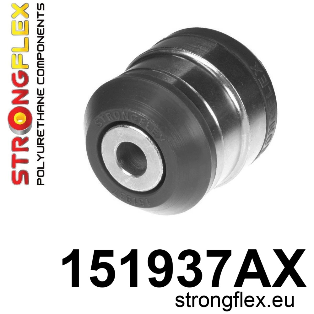 Strongflex Renault Fluence / Mégane / Scenic Vooras draagarm achterste rubber 58mm SPORT ZWART – 151937AX