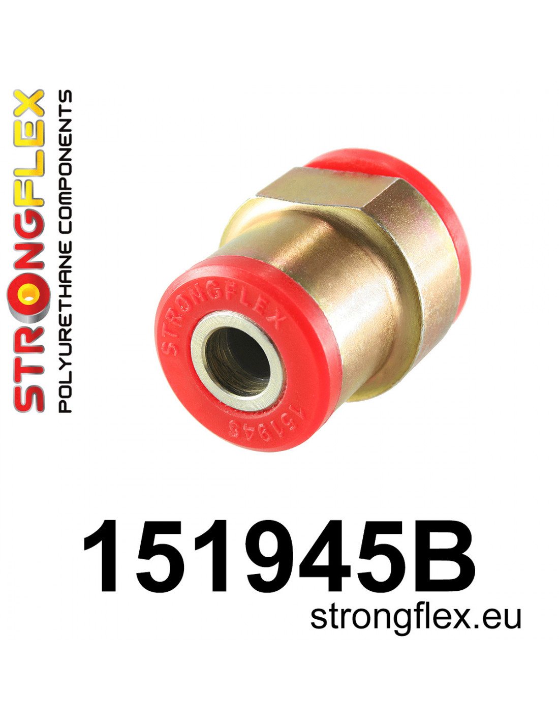 Strongflex Renault 5 / Rapid Voorste draagarmrubber – 151945B 1 Strongflex Renault 5 / Rapid Voorste draagarmrubber – 151945B