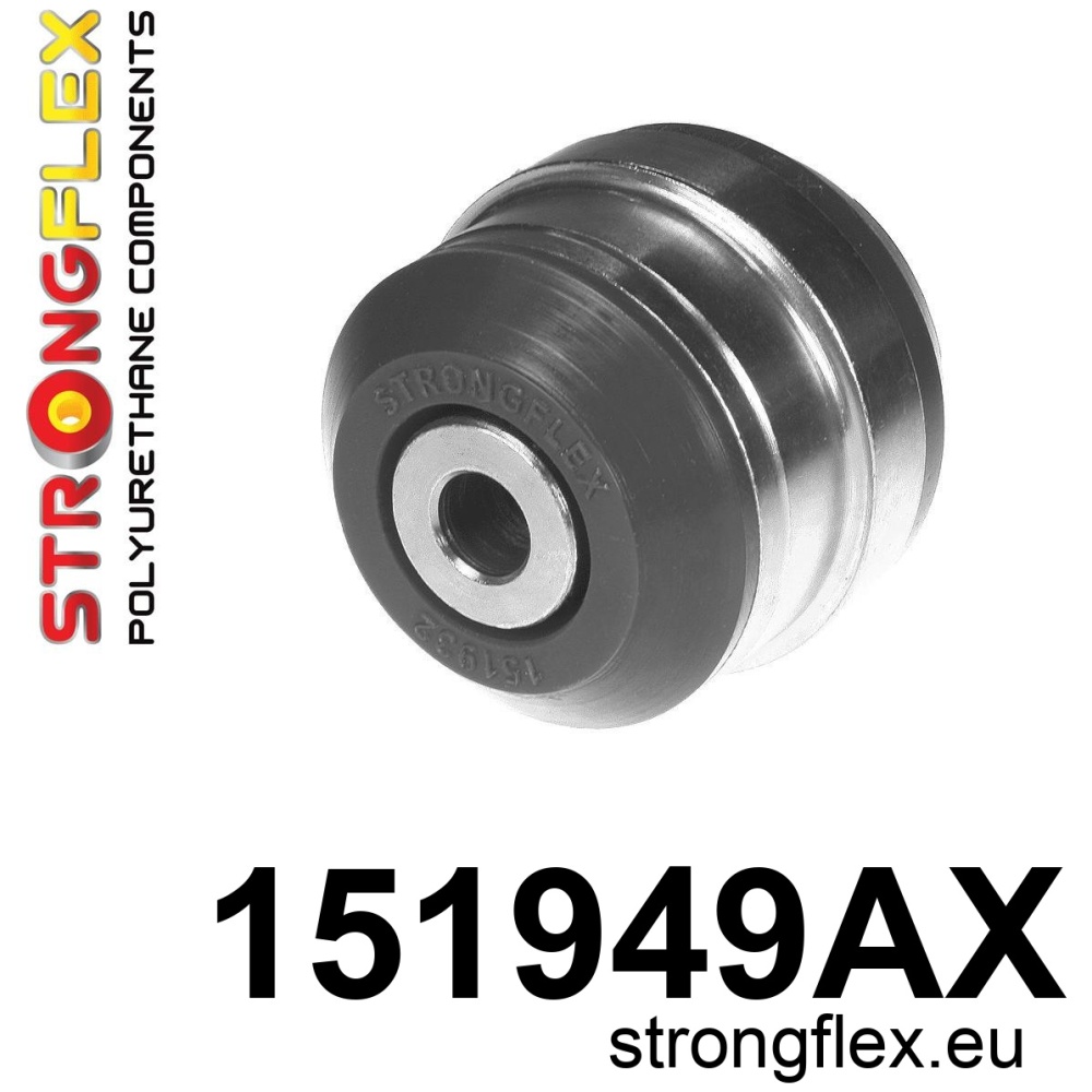 Strongflex Nissan / Renault Vooras draagarm – rubber achter SPORT ZWART – 151949AX