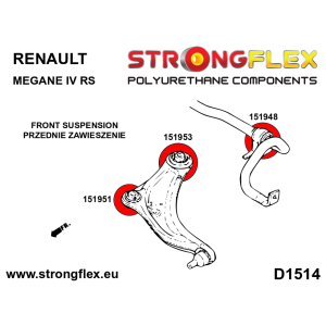 Strongflex Renault Mégane Vooras rubberset SPORT – 156088A