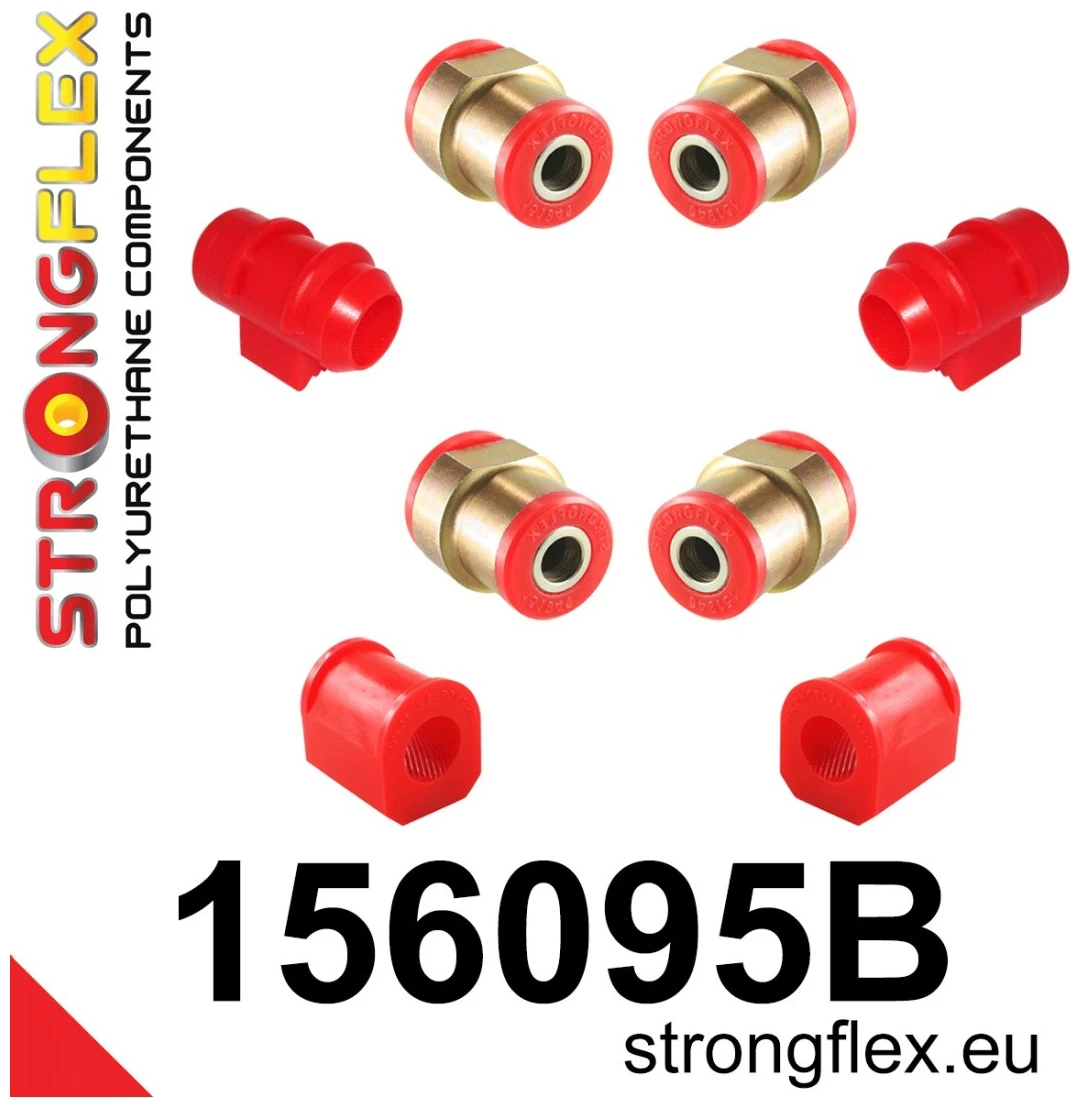 Strongflex Renault 5 / Rapid Vooras rubberset ZWART – 156095BX 1 Strongflex Renault 5 / Rapid Vooras rubberset – 156095B