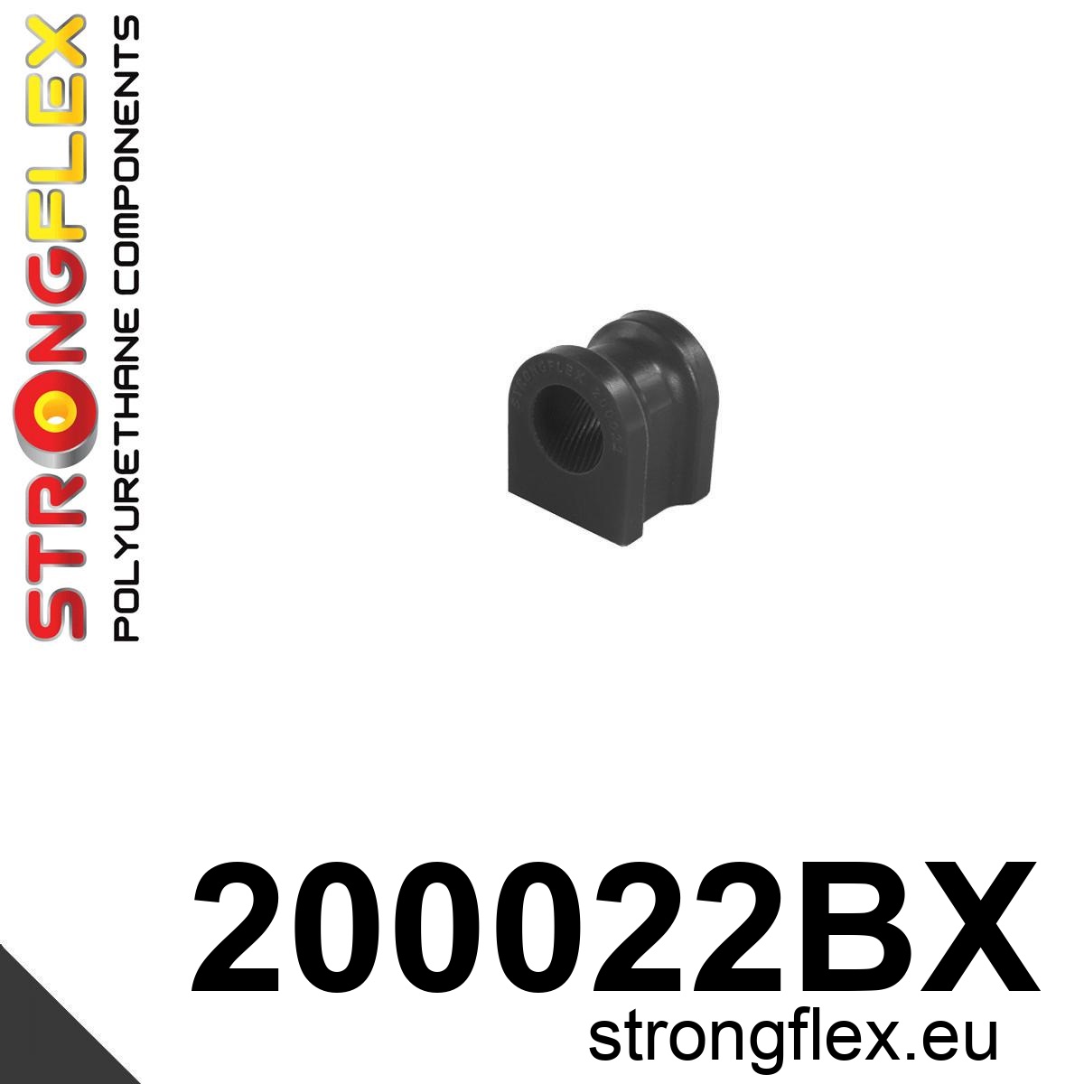 Strongflex Suzuki Kizashi Voorste stabilisatorrubber ZWART – 200022BX 1 Strongflex Suzuki Kizashi Voorste stabilisatorrubber ZWART – 200022BX