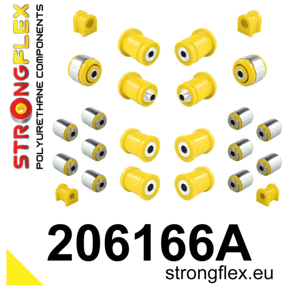Privé: Strongflex Suzuki Kizashi Complete ophangrubberset SPORT ZWART – 206166AX