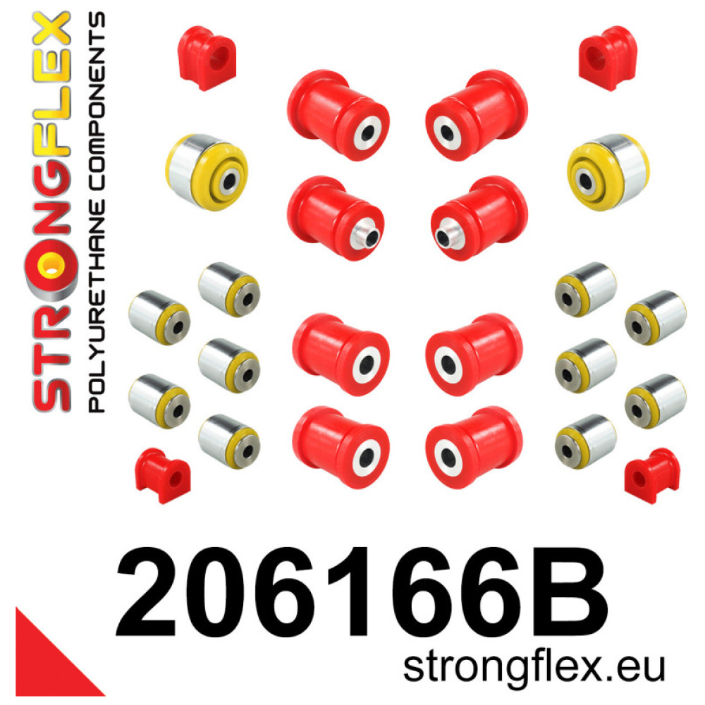 Privé: Strongflex Suzuki Kizashi Complete ophangrubberset ZWART – 206166BX