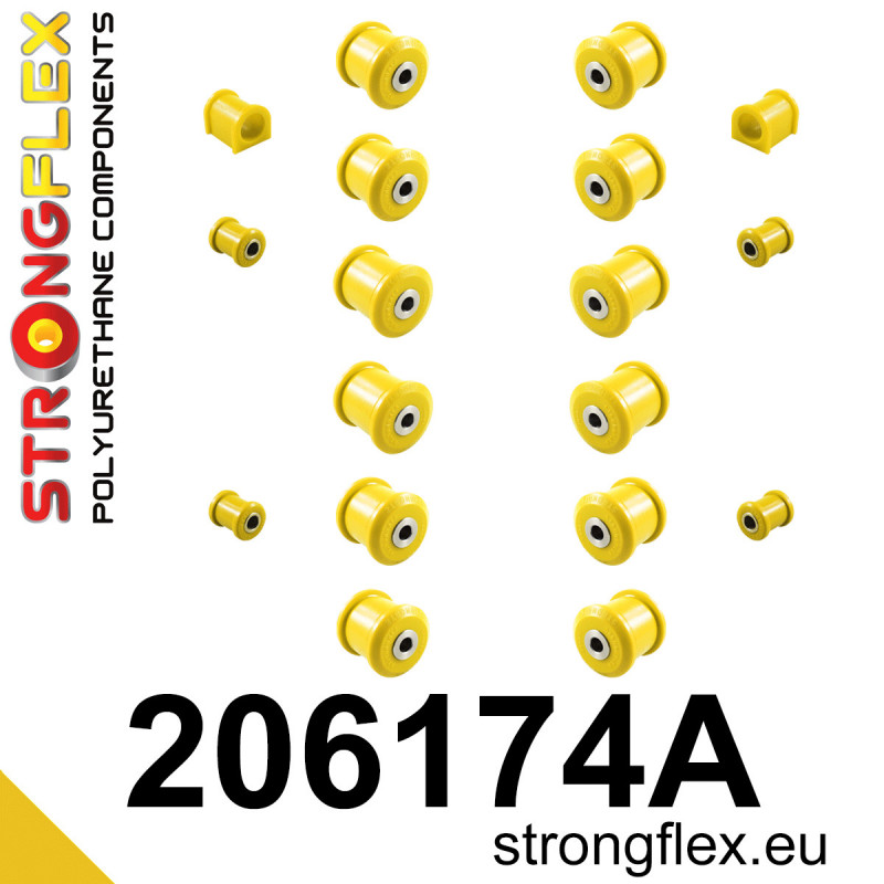 Strongflex Suzuki Jimny Complete ophangrubberset SPORT ZWART – 206174AX 1 Privé: Strongflex Suzuki Jimny Complete ophangrubberset SPORT ZWART – 206174AX