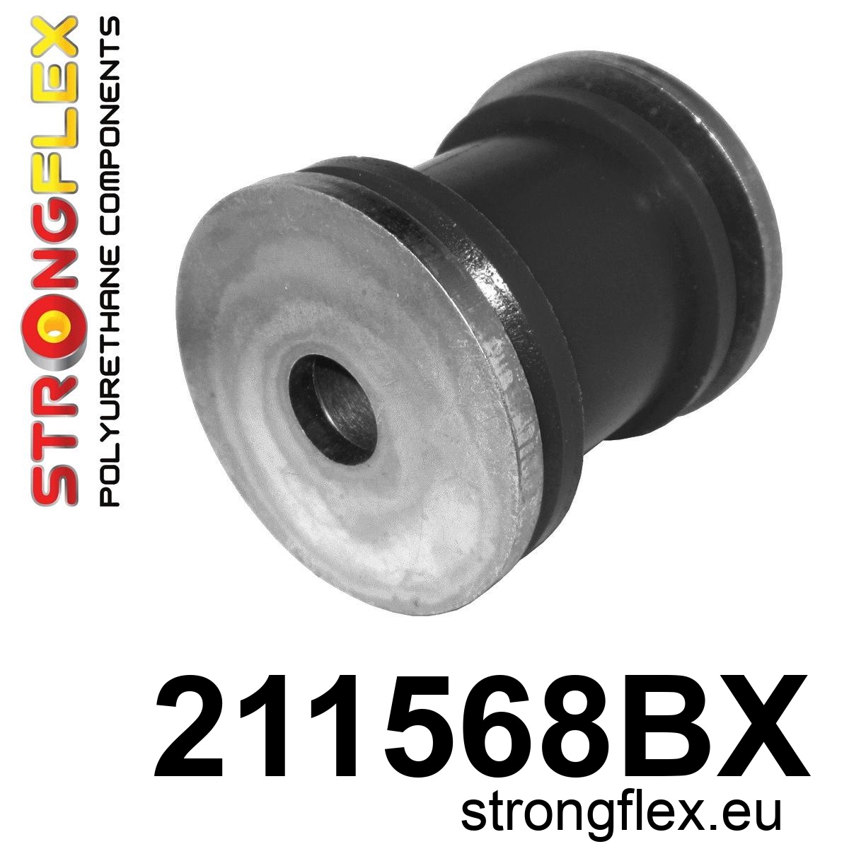 Strongflex Toyota Celica Polyurethaan rubberset achteras ZWART – 216162BX 1 Strongflex Toyota Celica Achteras draagarm voorste rubber ZWART – 211568BX
