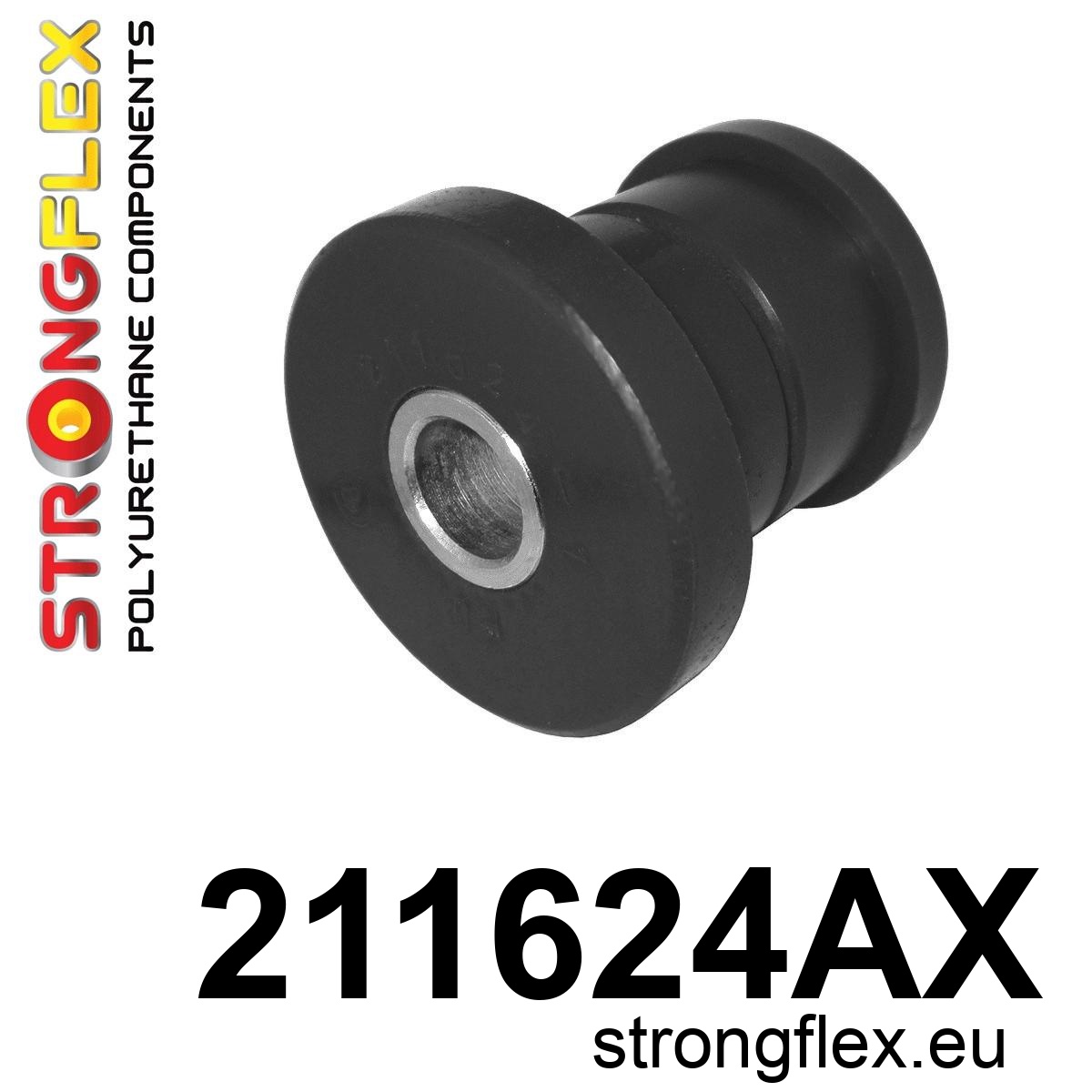 Strongflex Lexus / Toyota Vooras onderste draagarm voorste rubber SPORT ZWART – 211624AX 1 Strongflex Lexus / Toyota Vooras onderste draagarm voorste rubber SPORT ZWART – 211624AX