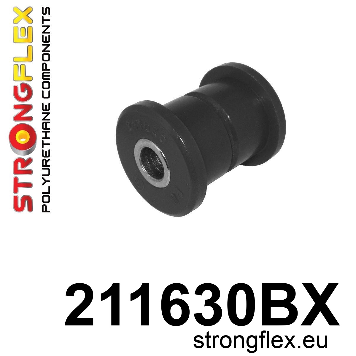 Strongflex Lexus / Toyota Achteras onderste draagarm binnenste rubber ZWART – 211630BX 1 Strongflex Lexus / Toyota Achteras onderste draagarm binnenste rubber ZWART – 211630BX
