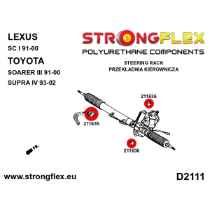 Strongflex Lexus / Toyota Rubber stuurhuis bevestiging – 211636B