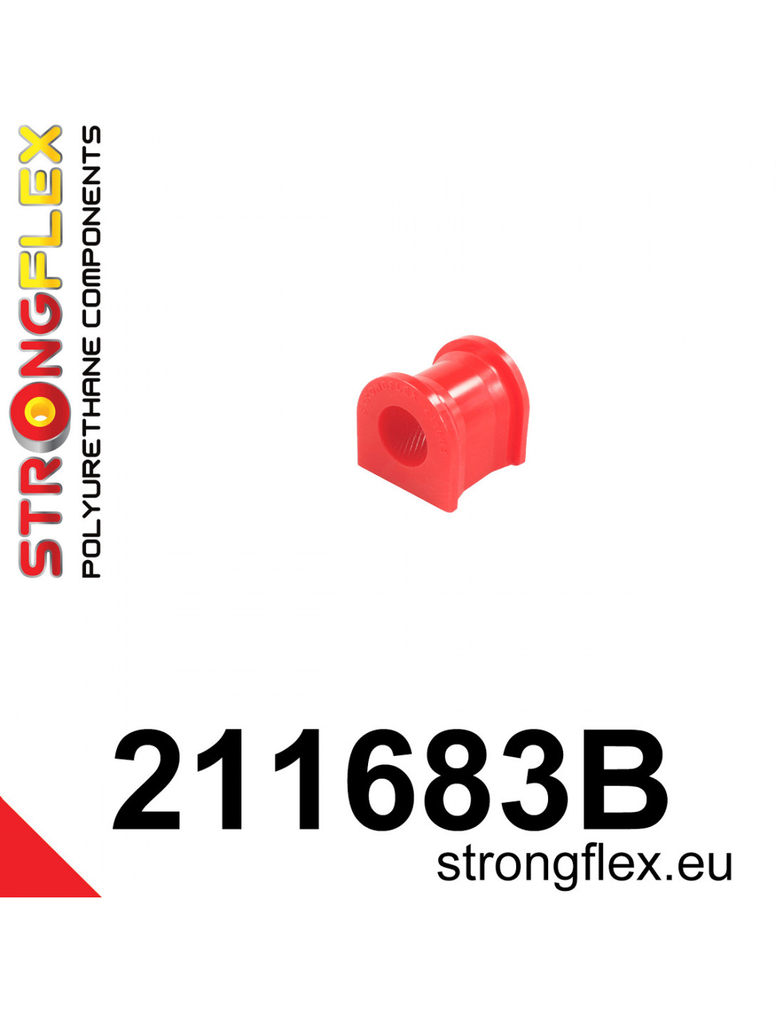 Strongflex Toyota Yaris / Verso Voorste stabilisatorrubber – 211683B 1 Strongflex Toyota Yaris / Verso Voorste stabilisatorrubber – 211683B
