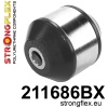 Strongflex Toyota MR2 / Yaris / Verso Vooras draagarm – rubber achter ZWART – 211686BX