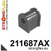 Strongflex Toyota Avensis / MR2 Voorste/achterste stabilisatorrubber SPORT ZWART – 211687AX