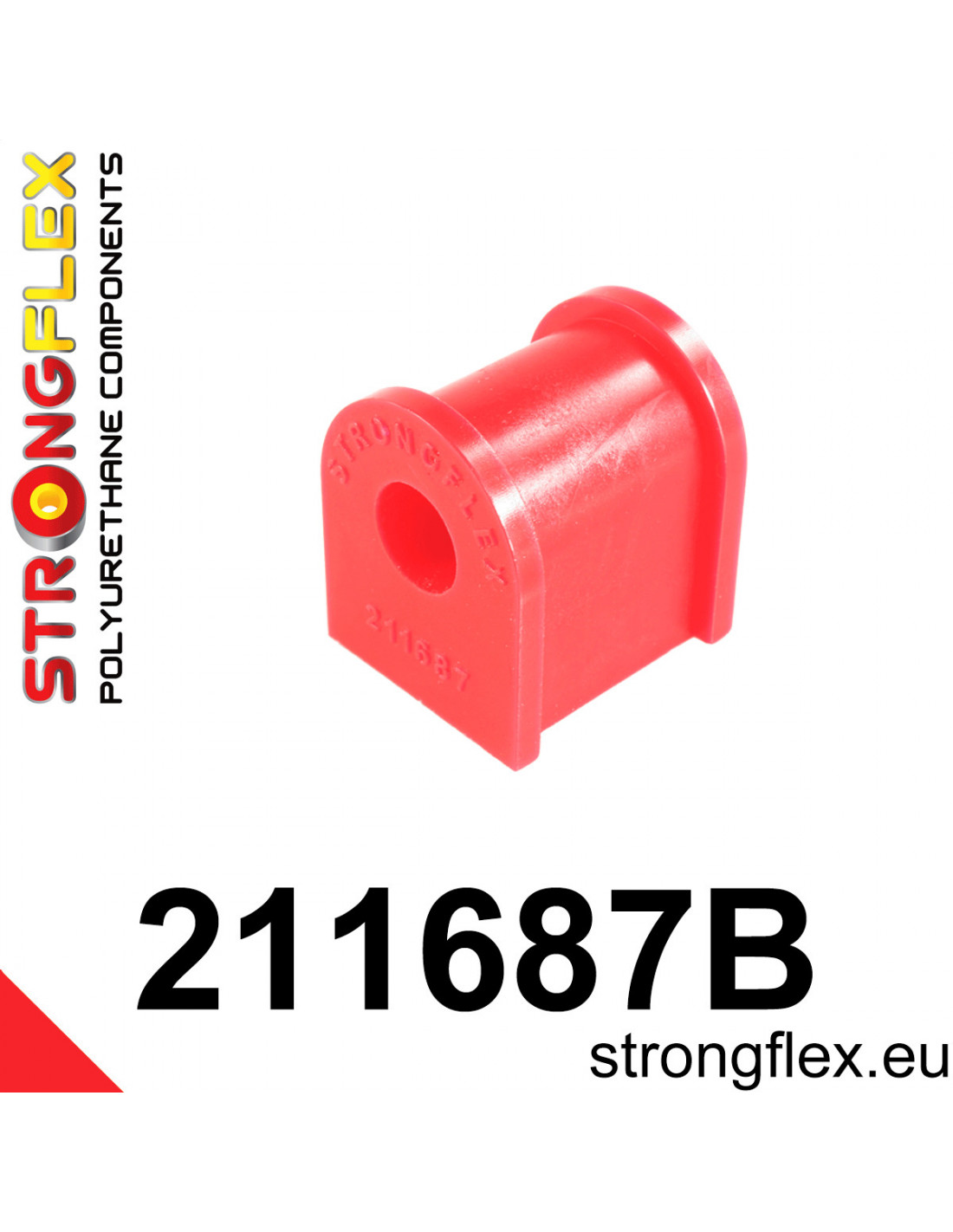 Strongflex Toyota Avensis / MR2 Voorste/achterste stabilisatorrubber – 211687B 1 Strongflex Toyota Avensis / MR2 Voorste/achterste stabilisatorrubber – 211687B
