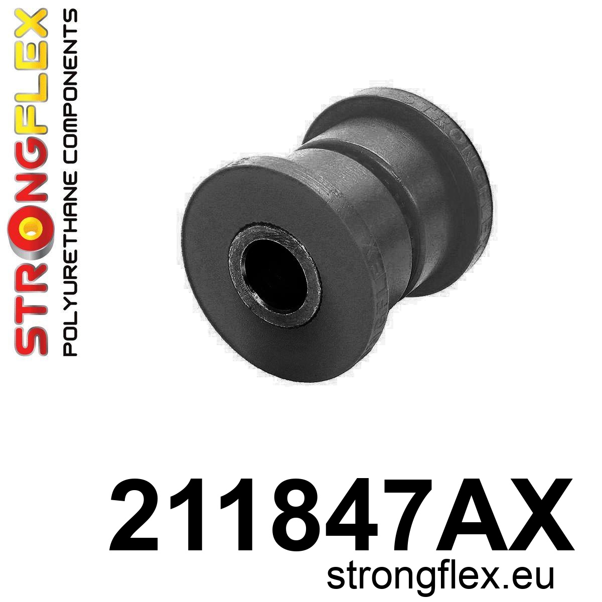 Strongflex Toyota Chaser / Cresta / Crown Achterste langsdraagarm - achterste rubber SPORT ZWART – 211847AX 1 Strongflex Toyota Chaser / Cresta / Crown Achterste langsdraagarm – achterste rubber SPORT ZWART – 211847AX