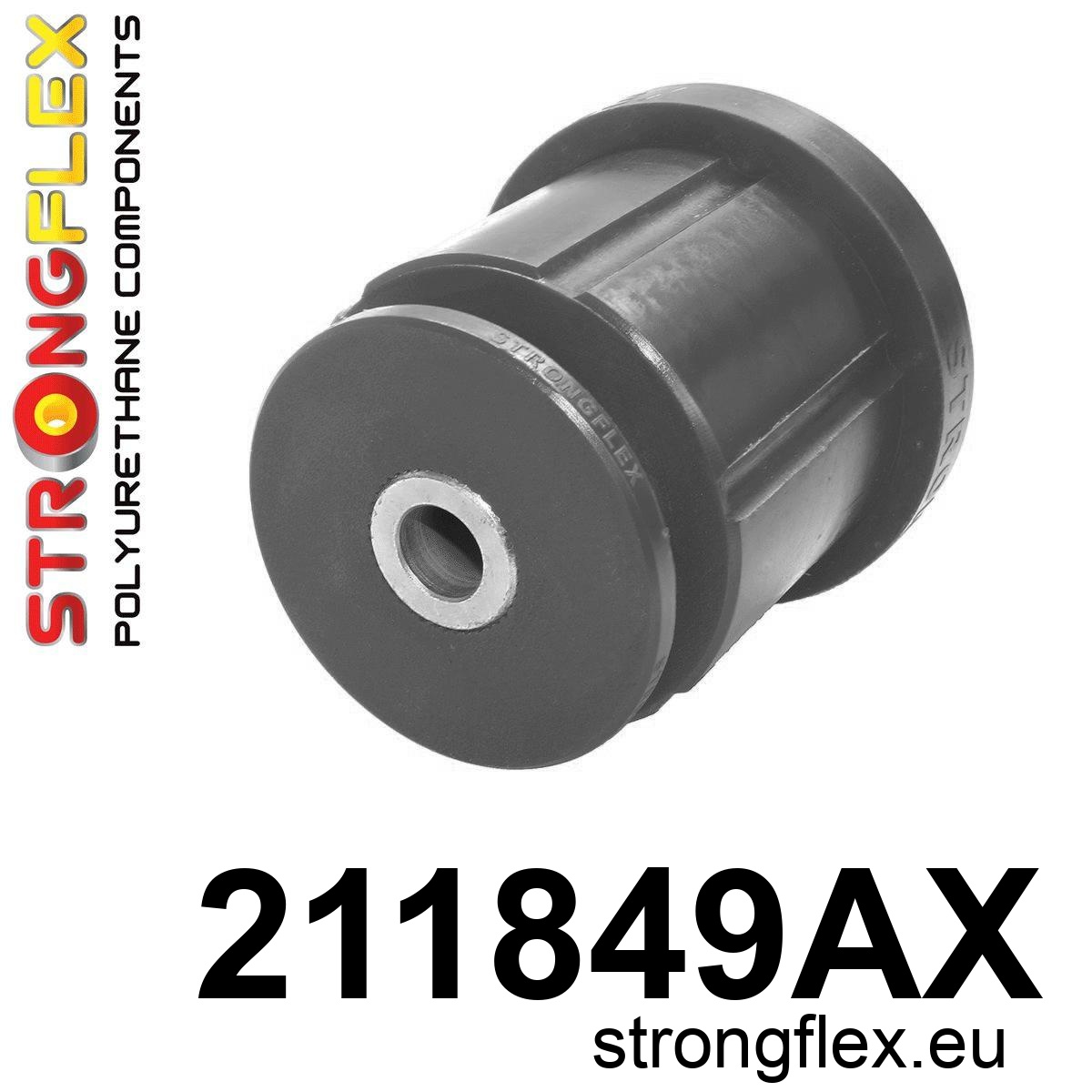 Strongflex Toyota Chaser / Cresta / Crown Achteras-subframe - voorste rubber SPORT ZWART – 211849AX 1 Strongflex Toyota Chaser / Cresta / Crown Achteras-subframe – voorste rubber SPORT ZWART – 211849AX
