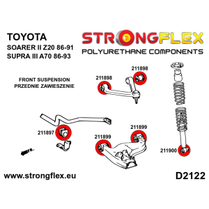Strongflex Toyota Chaser / Cresta / Crown Stabilisator rubbers SPORT – 211897A