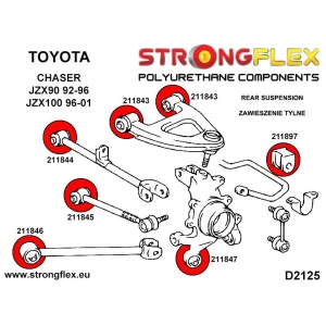 Strongflex Toyota Chaser / Cresta / Crown Stabilizator rubber ZWART – 211897BX