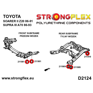 Strongflex Toyota Soarer / Supra Fronwagenrubbers – 211901B