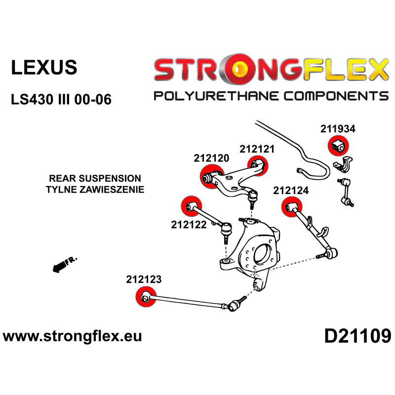 Strongflex Lexus / Toyota Voorste stabilisatorrubber SPORT – 211926A 4 Strongflex Lexus / Toyota Voorste stabilisatorrubber SPORT – 211926A – Bild 4