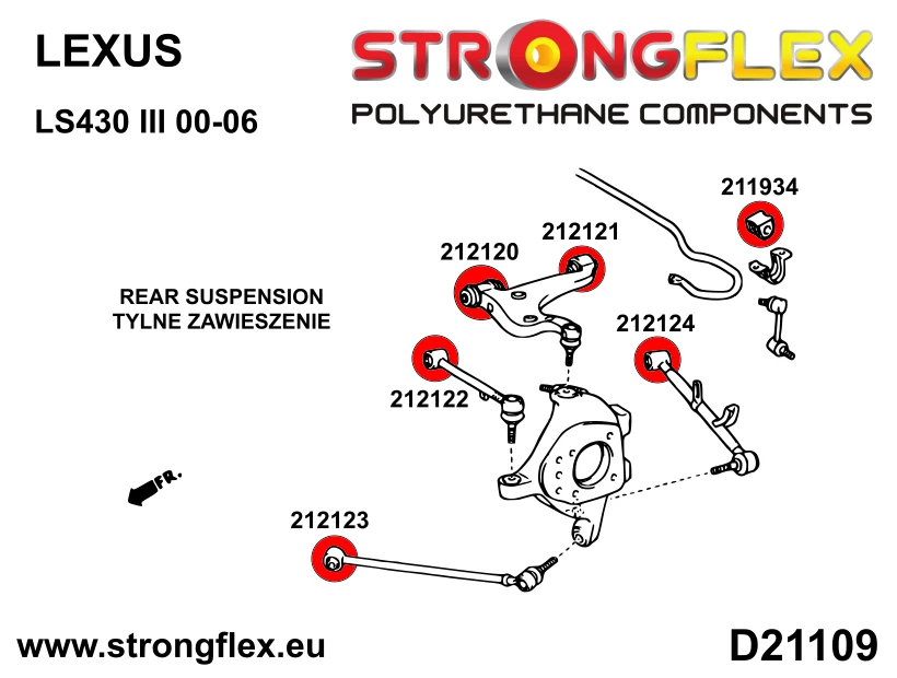 Strongflex Lexus / Toyota Voorste stabilisatorrubber – 211926B 4 Strongflex Lexus / Toyota Voorste stabilisatorrubber – 211926B – Bild 4